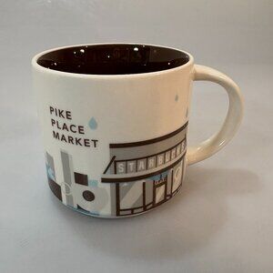 Starbucks Pike Place Market Seattle You Are Here Coffee Mug 14 oz YAH 2015